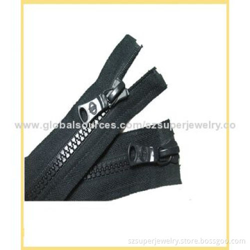 Shoes close end resin zipper|Plastic zipper